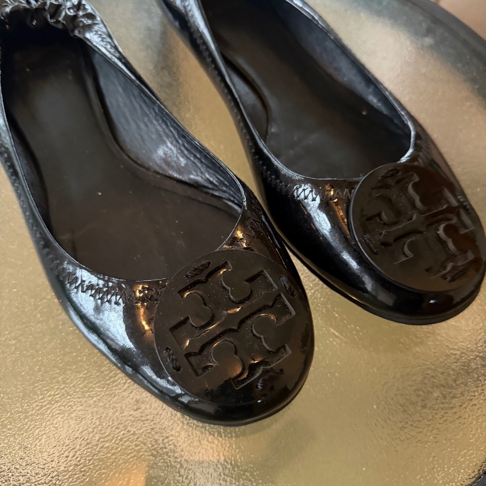Tory Burch Patent Leather Flats Size 9.5